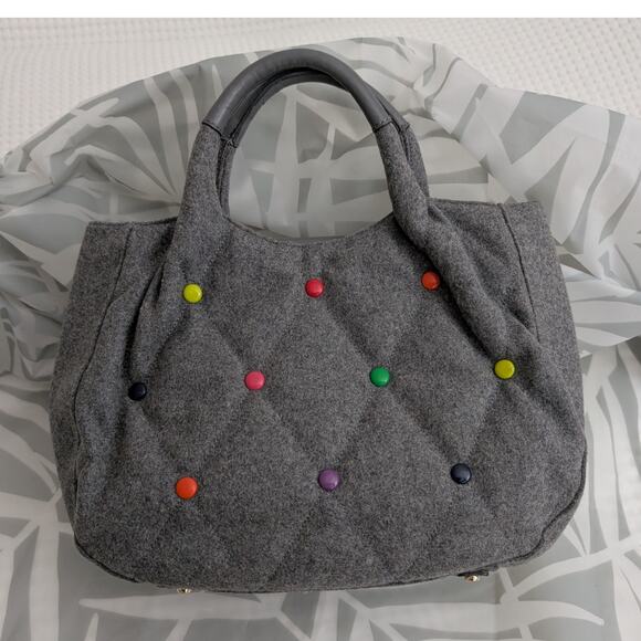 kate spade dazzle dot wool tote - Picture 3 of 16